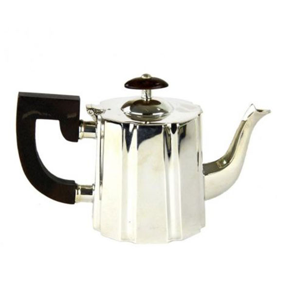 قوری کوچک دسته و قپه چوبی