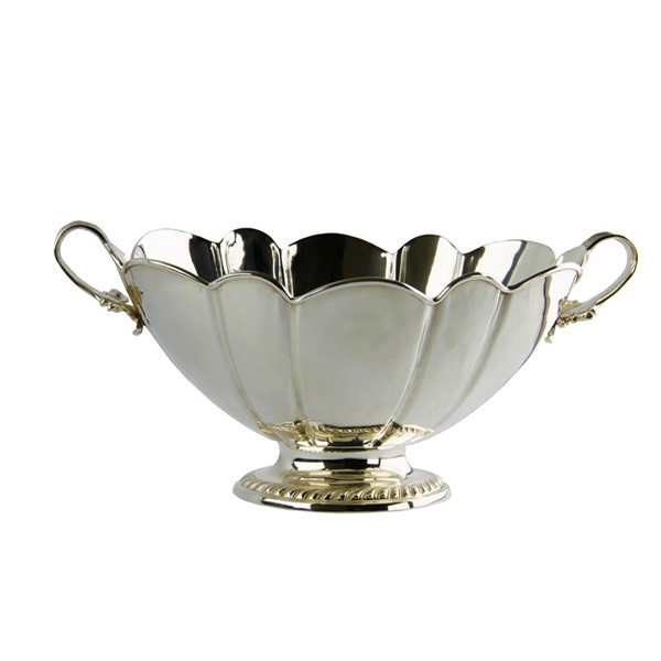 کاپ بیضی پایه دار دو دسته 34 در 25 سانت شفیلد